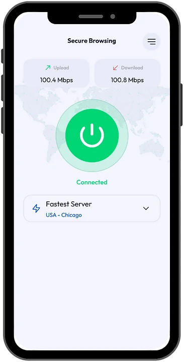VPN 111 connection screen in light mode